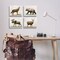 Stupell Industries Woodland Animals Rustic Pattern 4 pc Canvas Wall Art Set Design by Amber Sterling